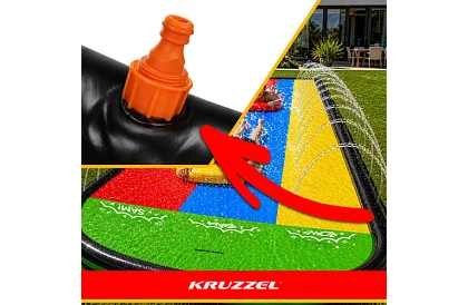 Trojitá vodní skluzavka s vodotryskem 480 cm + 3 plavidla