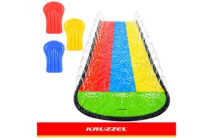 Trojitá vodní skluzavka s vodotryskem 480 cm + 3 plavidla