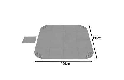 Pěnová podložka pod bazény 1,96 × 1,96 m – B60334