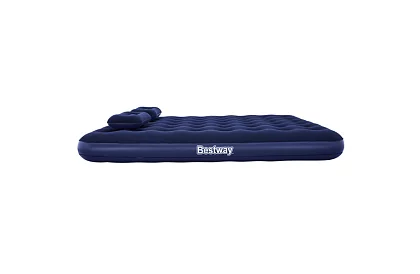 Nafukovací matrace s pumpou a polštáři 203 × 152 × 22 cm – B67374
