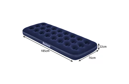Nafukovací sametová matrace 185 × 76 × 22 cm – B67000