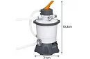 Bazénové pískové čerpadlo 3028 l/h – 84 W - B58515