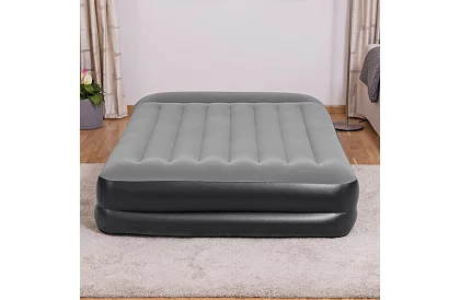 Nafukovací matrace s vestavěnou pumpou a polštářem 203 × 152 × 46 cm – B67403