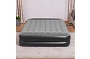 Nafukovací matrace s vestavěnou pumpou a polštářem 203 × 152 × 46 cm – B67403
