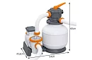 Bazénové pískové čerpadlo 8327 l/h – 280 W - B58499