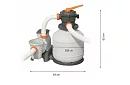 Bazénové pískové čerpadlo 11 355 l/h – 500 W - B58486