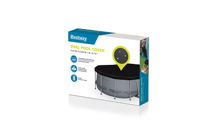 Kryt na rámový bazén 427 × 250 cm – tepelně ochranná plachta Bestway 58425