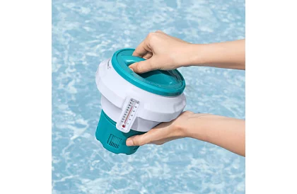 Dávkovač chloru ChemGuard 2 v 1 – plovák s teploměrem