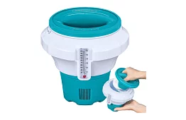 Dávkovač chloru ChemGuard 2 v 1 – plovák s teploměrem