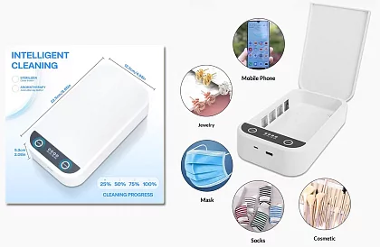 UV sterilizační box QuickClean - na mobily, roušky a drobnosti