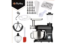 Kuchyňský robot 2200 W,  3 v 1 s mixérem a mísou 6,2 l