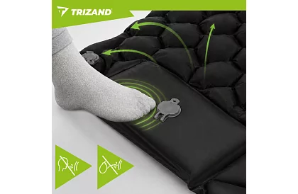Nafukovací matrace s vestavěnou pumpou 190 × 60 cm Trizand