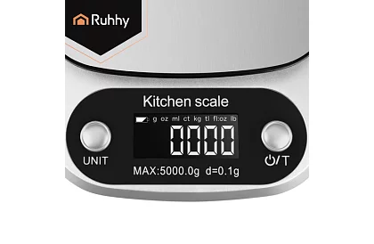 Kuchyňská elektronická váha 5 kg - 0,1 g - nerezová ocel
