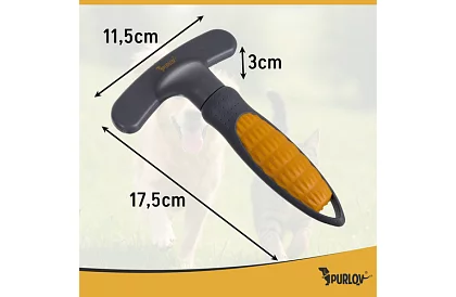 Vyčesávací dvouřadý hřeben pro psy a kočky