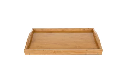 Skládací bambusový snídaňový stolek - Podnos do postele