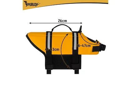 Záchranná reflexní vesta pro psy - velikost S - 4- 7 kg