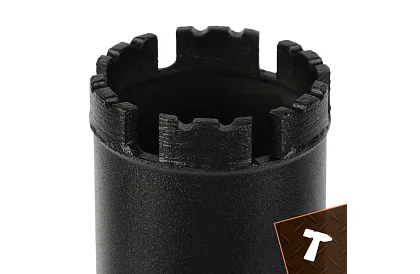 Diamantový jádrový vrták 63×450 mm - závit 1,1/4 UNC