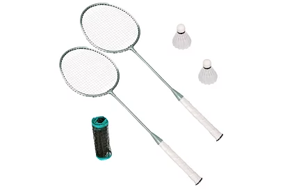 Badmintonová sada 4v1 – síť, 2 rakety, míčky, kufr
