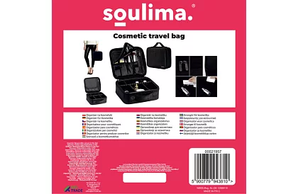Kosmetická taška organizer – kosmetický box na zip s rukojetí