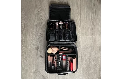 Kosmetická taška organizer – kosmetický box na zip s rukojetí