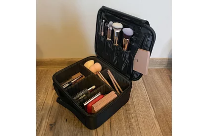 Kosmetická taška organizer – kosmetický box na zip s rukojetí