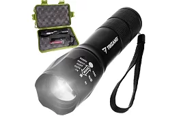 CREE LED T6 baterka – nabíjecí taktická svítilna s USB nabíjením