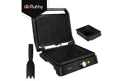 Elektrický kontaktní gril 2000 W – výsuvný gril s regulací teploty