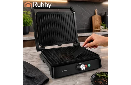 Elektrický kontaktní gril 2000 W – výsuvný gril s regulací teploty