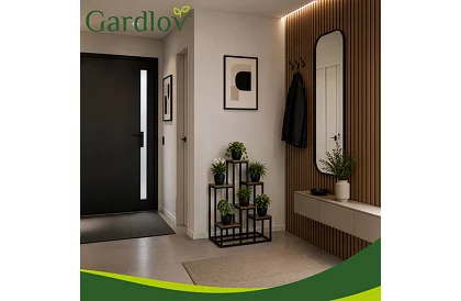 Elegantní kovový stojan na květiny 67 × 34,5 × 51 cm – 6 úrovní