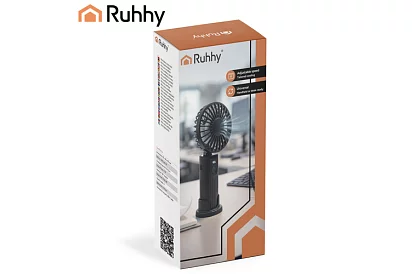 Mini přenosný ventilátor 2400 mAh USB-C – ruční, stolní a závěsný ventilátor