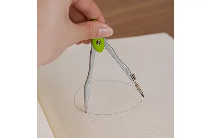 Geometrická sada 10 dílů – kružítko, pravítko, úhloměr a školní pomůcky