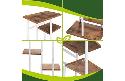 Elegantní kovový stojan na květiny 120 × 42 × 23,5 cm – 7 úrovní