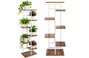 Elegantní kovový stojan na květiny 120 × 42 × 23,5 cm – 7 úrovní
