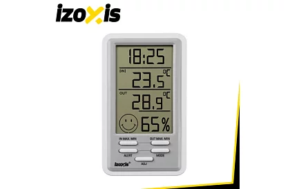Bezdrátová meteorologická stanice – teploměr, vlhkoměr, hodiny a budík