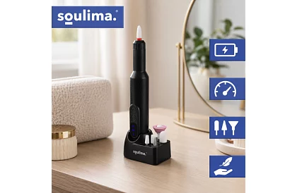 Profesionální bezdrátová bruska na nehty - 18 000 ot./min – USB-C, 6 frézek