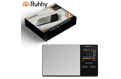 Elektronická kuchyňská váha 5 kg s Bluetooth, LCD displejem a analýzou kalorií