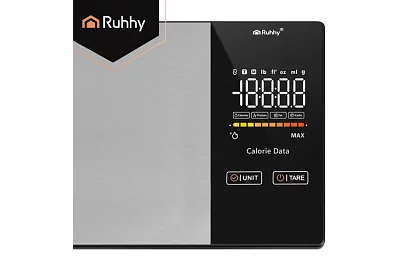 Elektronická kuchyňská váha 5 kg s Bluetooth, LCD displejem a analýzou kalorií