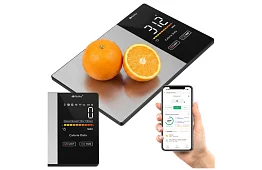 Elektronická kuchyňská váha 5 kg s Bluetooth, LCD displejem a analýzou kalorií