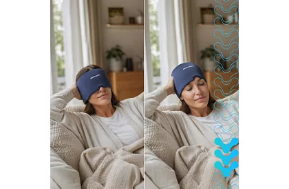 Gelová chladicí a hřejivá čepice 360° – relaxační kompresní maska