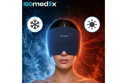 Gelová chladicí a hřejivá čepice 360° – relaxační kompresní maska