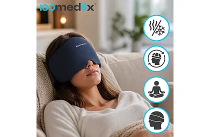 Gelová chladicí a hřejivá čepice 360° – relaxační kompresní maska