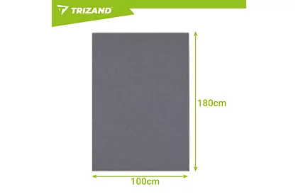 Rychleschnoucí ručník 180 × 100 cm z mikrovlákna – šedý