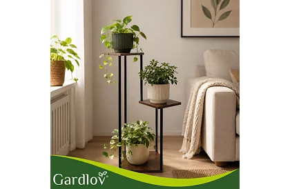 Květinový stolek 3 patrový 78 cm – stojan na květiny
