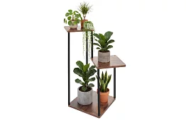 Květinový stolek 3 patrový 78 cm – stojan na květiny