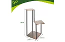 Květinový stolek 3 patrový 78 cm – stojan na květiny