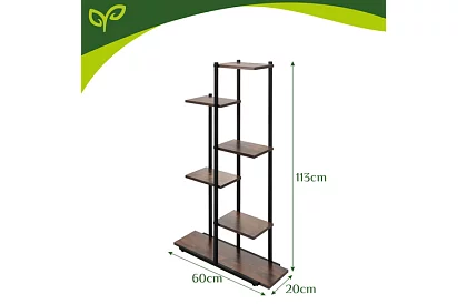 Květinový stolek 6 patrový 113 cm – stojan na květiny