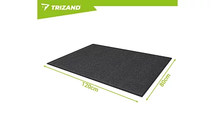 Vstupní rohožka 80 × 120 cm s protiskluzovou spodní stranou – šedá