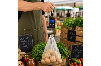 Elektronická cestovní váha na zavazadla s háčkem 40 kg