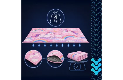 Dětská zátěžová přikrývka 4 kg, 100 × 150 cm – pohodlí a pocit bezpečí pro děti