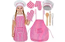 Dětská kuchařská sada Little Chef 7 v 1 – zástěra, čepice, rukavice a kuchyňské náčiní